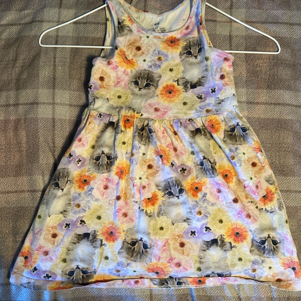 H&M White Cream Sleeveless Halter Sundress Casual